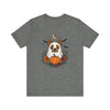 Yorkie Ghost Unisex Tee, Floral Halloween Shirt, Dog Lover Gift, Spooky Graphic T-Shirt, Cute Pet Apparel