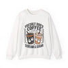 Halloween Boo Coffee Sweatshirt, Halloween Costume Gift, Funny Fall Apparel, Unisex Jumper, Autumn Outfit, Scary Coffee Lover Shirt
