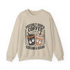 Halloween Boo Coffee Sweatshirt, Halloween Costume Gift, Funny Fall Apparel, Unisex Jumper, Autumn Outfit, Scary Coffee Lover Shirt