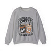 Halloween Boo Coffee Sweatshirt, Halloween Costume Gift, Funny Fall Apparel, Unisex Jumper, Autumn Outfit, Scary Coffee Lover Shirt