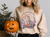 I Hate Everyone Coffee Helps Halloween Fleece Crewneck Sweatshirt
