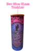 Hocus Pocus Co. 25oz Glass Tumbler – Witches Wanted Halloween Cup with Bamboo Lid & Straw
