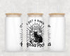 IIt's Just a Bunch of Hocus Pocus 16oz Glass Cup with Lid + Straw