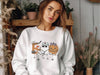 Boo Spider Pumpkin Nurse Halloween Fleece Crewneck Ghost Sweatshirt