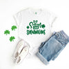 Did Someone say Shenanigans St Patrick's Day White Clover Adult Unisex Tee