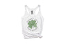 Drinks Well With Others Four Leaf Clover St. Patricks Day Racerback Tank