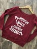 Pumpkin Spice is my Favorite Season Fall wide neck slouchy sweatshirt
