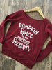 Pumpkin Spice is my Favorite Season Fall wide neck slouchy sweatshirt