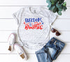 4th of July Shirt Freedom and Fireworks Boyfriend Style Unisex Tee . fourth of July Shirt .  Graphic Tee
