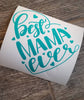 Best Mama Ever Heart Car Decal Christmas Stocking Stuffer . Gift for Mom