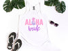 Aloha Bride Beach Pineapple Flowy Tank Top