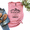 Adventure is Calling and I must go Muscle Tank Top . Women's Muscle Tee . Cute Graphic Tee Tank Top . Hiking  & Camping Shirt . Wild Life .
