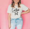 Custom Text Boyfriend Style Unisex Shirt for Girl Trips Bachelorette Birthday Party Gift