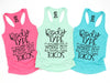 Body Type Works Out but really Loves Tacos Gym Workout Racerback Tank Top Humor