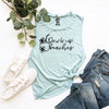 Drink Up Beaches Cute Muscle Tank Top