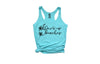 Drink Up Beaches Cute Tri-Blend Racerback Tank Top